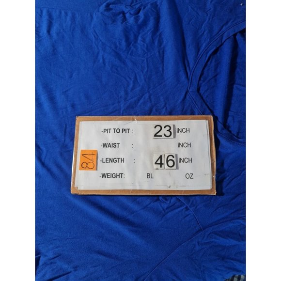 CATHERINES Womens Maxi Dress Petti Plus Size 2XWP Blue Crew Neck Short SLV  84P - Picture 6 of 6